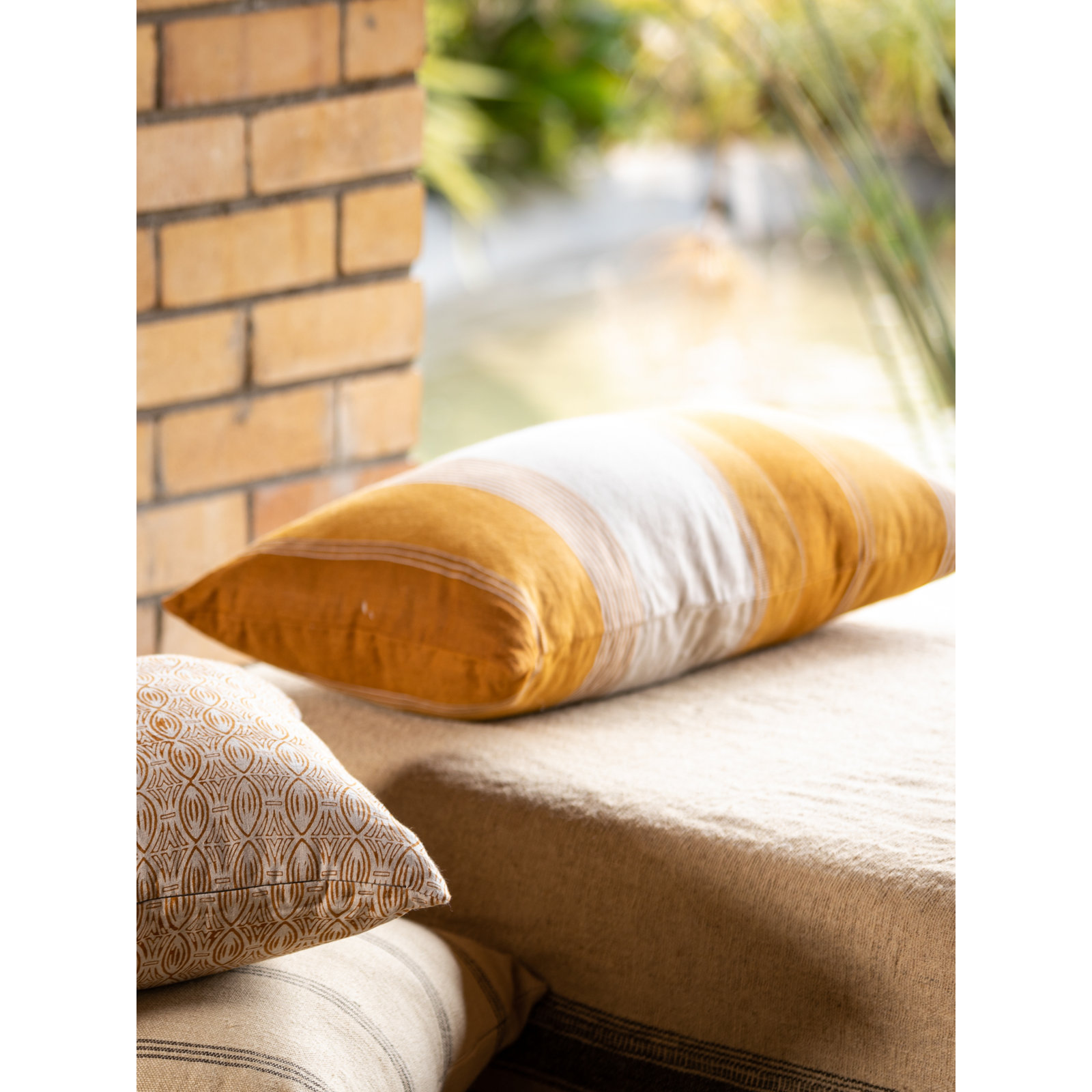 Linen Accent Pillow, Rectangle 15"H x 28"W