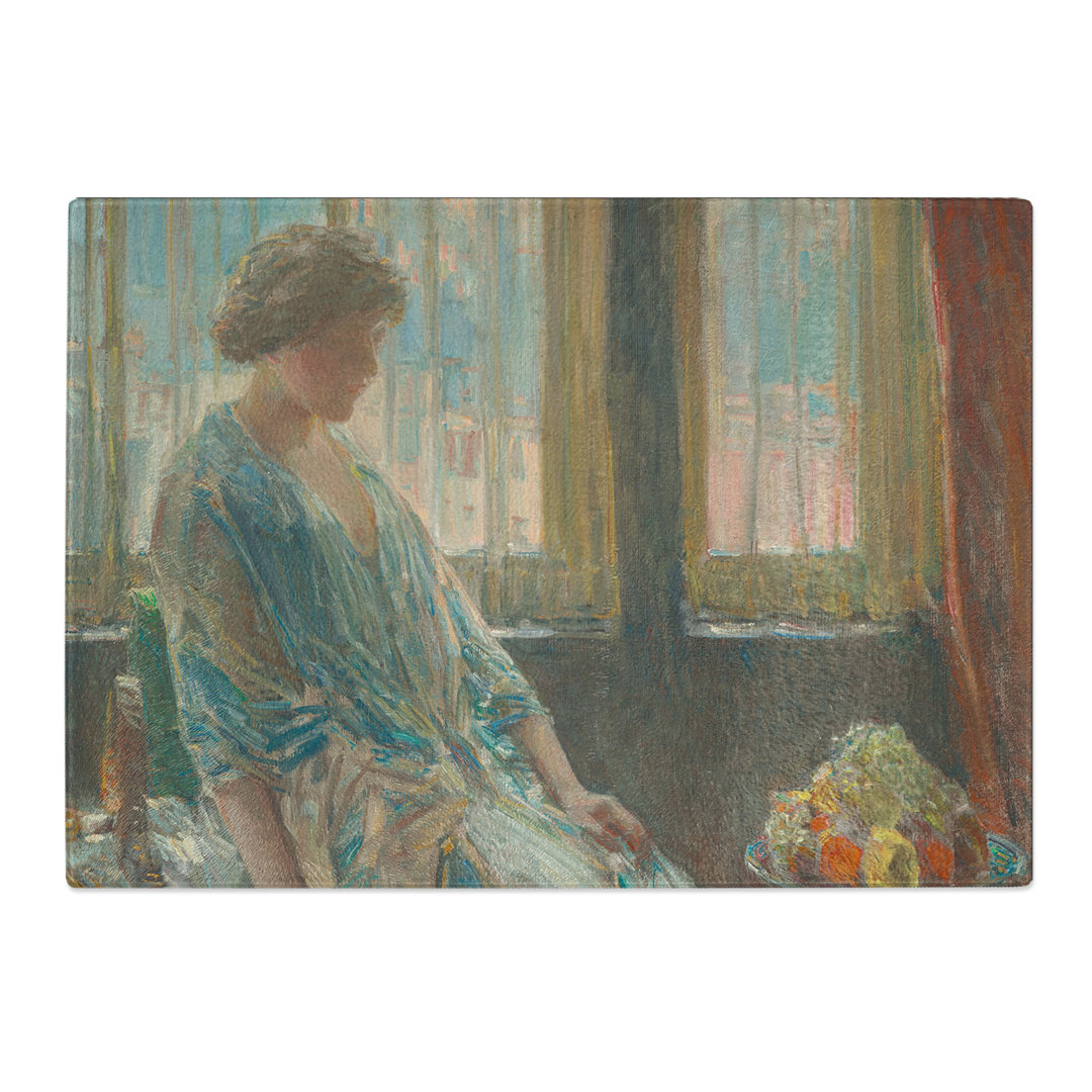 The New York Window by Childe Hassam Chopping Board
