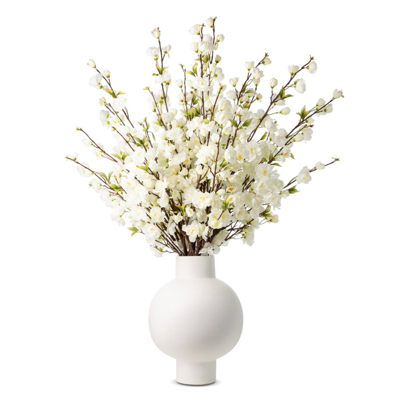 Lex Cherry Blossom Floral Arrangement in Vase, 14