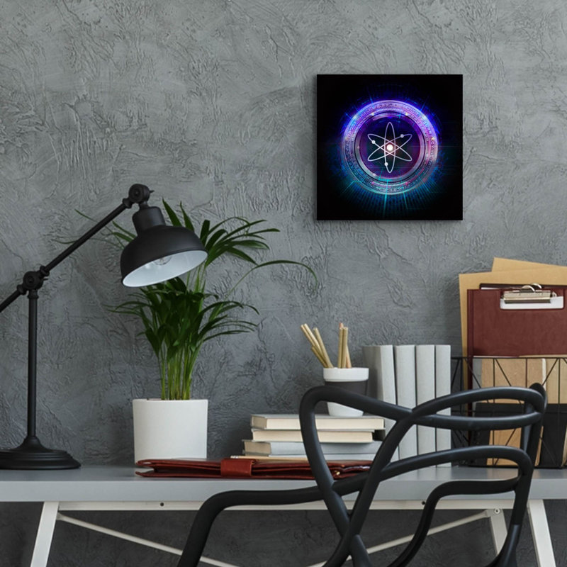 «Wagmi Cosmos Crypto» par Valentyn Artemenko, H 12 po x l 12 po x P 0,13 po