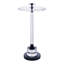 Table d'appoint moderne en acrylique avec pied central pour salon ou chambre - Élégante table d'appoint ronde et étroite pour la maison ou le bureau - 63,5 cm-1552764535