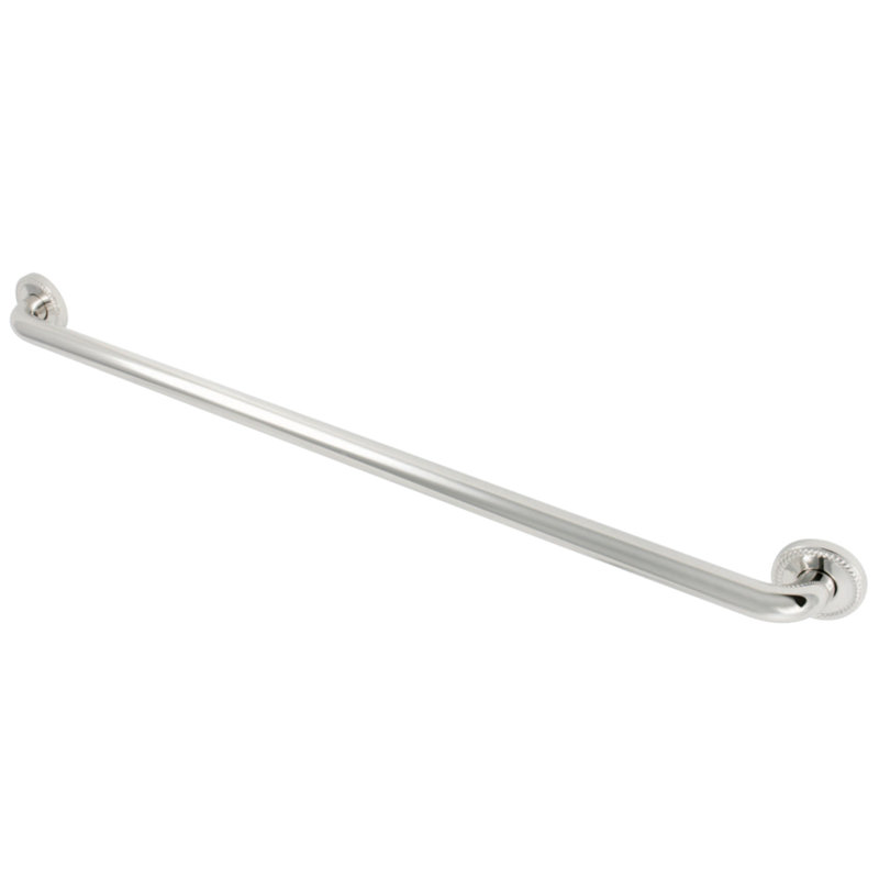 Kingston Brass Laurel 1-1/4 Inch O.D Grab Bar, Polished Nickel, 16" W