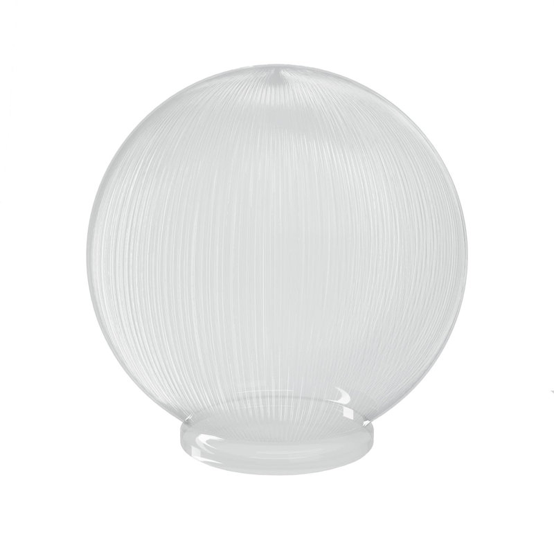 Acrylic 12" Clear Modern Outdoor Globe Light Fixture