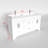 Aurilla 60 in. Double Sinks Freestanding Bath Vanity in Matte White with White Carrara Quartz Top-1792898427