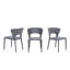Ensemble de 2 chaises de salle à manger Gagliardi en similicuir taupe.-359942492-359942494