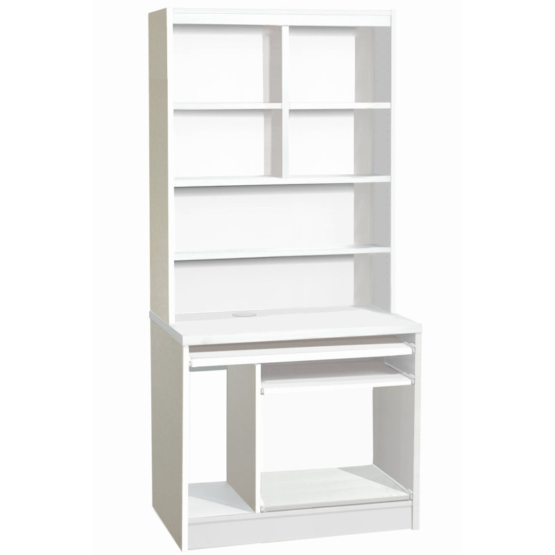 Fernande Solid Wood Computer Desk, White