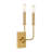 Treyvion Metal Candle Wall Light in Brass-1179606908