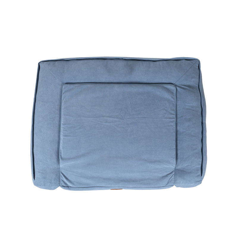 Large Rectangle Pet Couch, Brown, Bleu, Moyen (l 56 po x P 37 po x H 11 po)