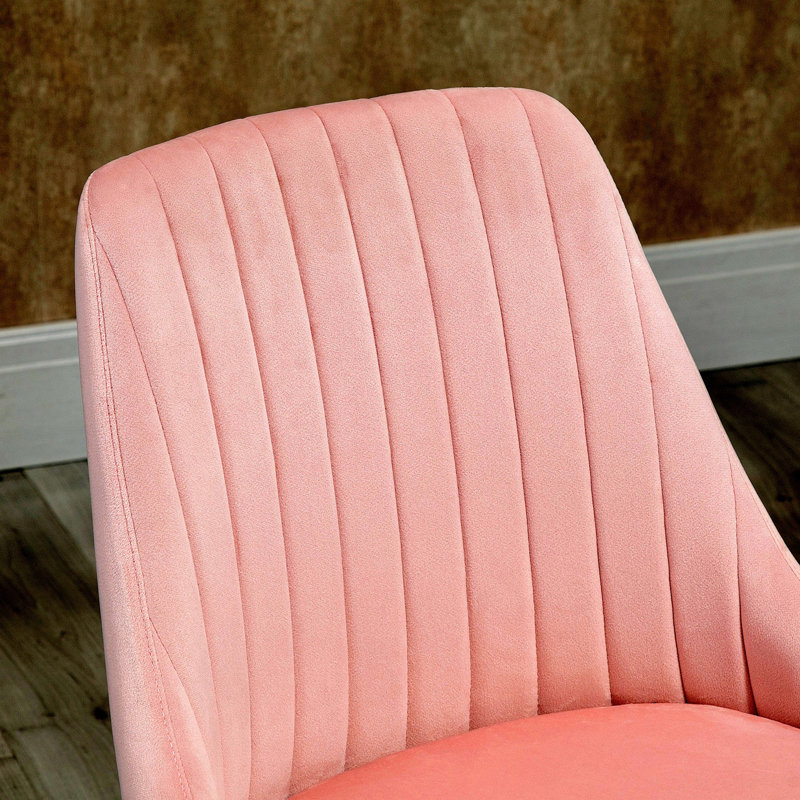 Chaise de travail en velours Anthonyville, Non, Bleu incorrect
