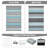 9 x 12 ft Plastic Blue Gray Black White Rectangular Area Rug Bohemia for Beach Front Porches Patio Picnic RV Camping Garage-1833588974-1833588946