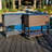 Permasteel - 80QT Wood Grain Rolling Patio Cooler with Divider - Brown-50654735-116226752