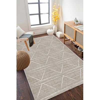 Modern Area Rug with Non-Slip Backing