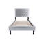Lit simple en velours