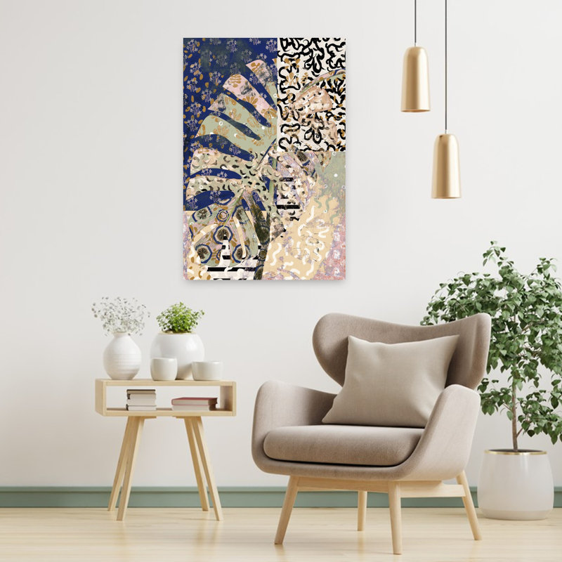 Art contemporain, art contemporain abstrait, H 36 po x l 24 po