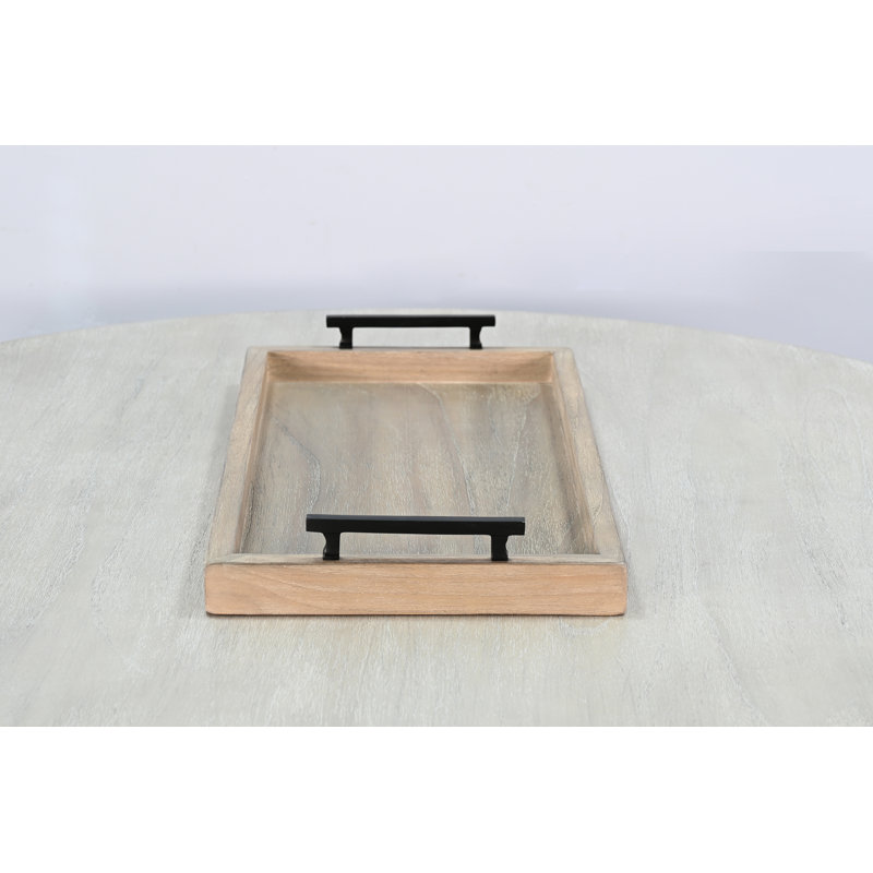 Plateau de table de salle à manger rectangulaire en bois Tessa, Blé
