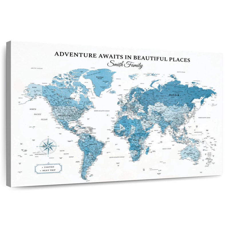 Pin's personnalisé World Places II Ameere, H 8 po x l 12 po, Oui