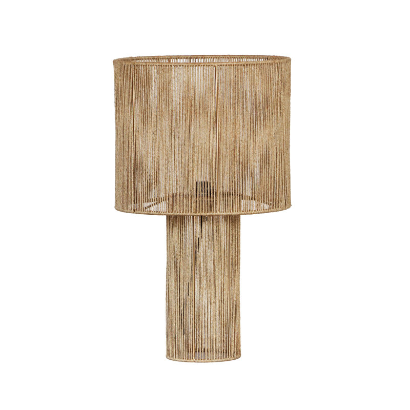Catharine Hope Natural Table Lamp, 23.8" H x 14" W x 14" D