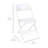 10 Pack Plastic Folding Chairs, 350LB Capacity Stackable Portable Chairs with Steel Frame, White-572624967