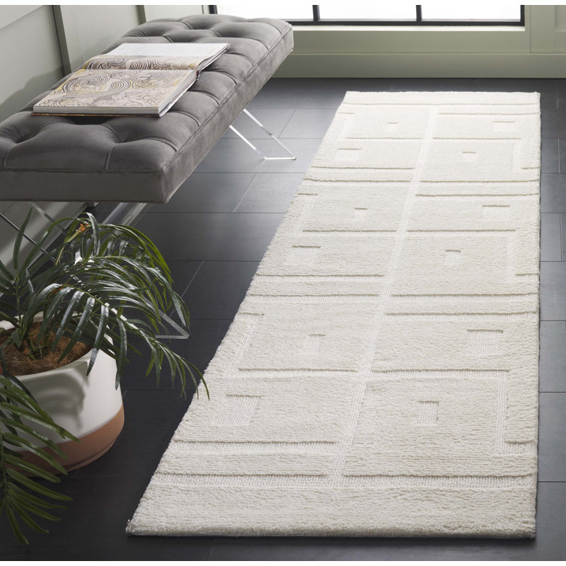 Tapis de couleur unie Kirtiman Performance Performance, Tapis de couloir 2 pi 3 po x 8 pi