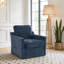 Fauteuil pivotant avec tissu chenille doux-263872706