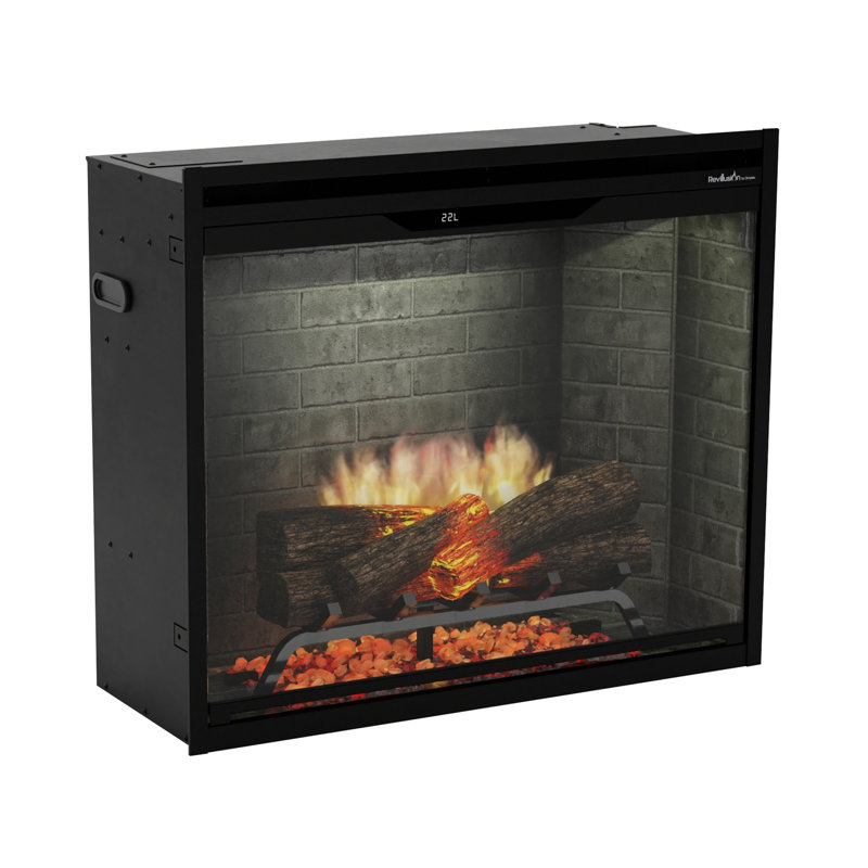 Dimplex 36" Revillusion Electric Firebox Neutral Brick Background, 36" W, Neutral Brick