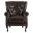 24"W Faux Leather Wingback Chair-594519261