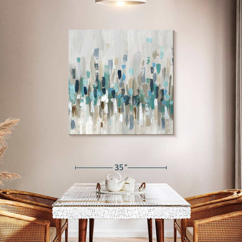 Staccato Blue I, 39" H x 39" W