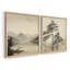 «Vintage Landscape LI», 2 pièces sur papier-1326694122-1326694123