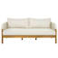 Canapé de patio 68,1 po en bois d'acacia avec coussins-1232899716