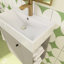 Meuble-lavabo simple 21,6 po avec plateau en céramique