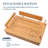 Tirrinia Bamboo Bedside Shelf Table, 14.8X10 Inches, Back to School