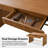 Kaybri 49.5" W 2-Drawer Fluted Desk-1008405117