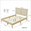 Lit plateforme en bois massif avec rotin-1311536666