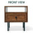 Mid Century Modern Nightstand, Solid Wood Nightstand with Storage Drawer and Open Shelf  - Heavy Duty 154lbs Capacity & Stress-Free Assembly - Real Wood Bedside Table with Metal Legs-1019917027