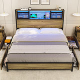 Lashaunta Metal Bookcase Bed