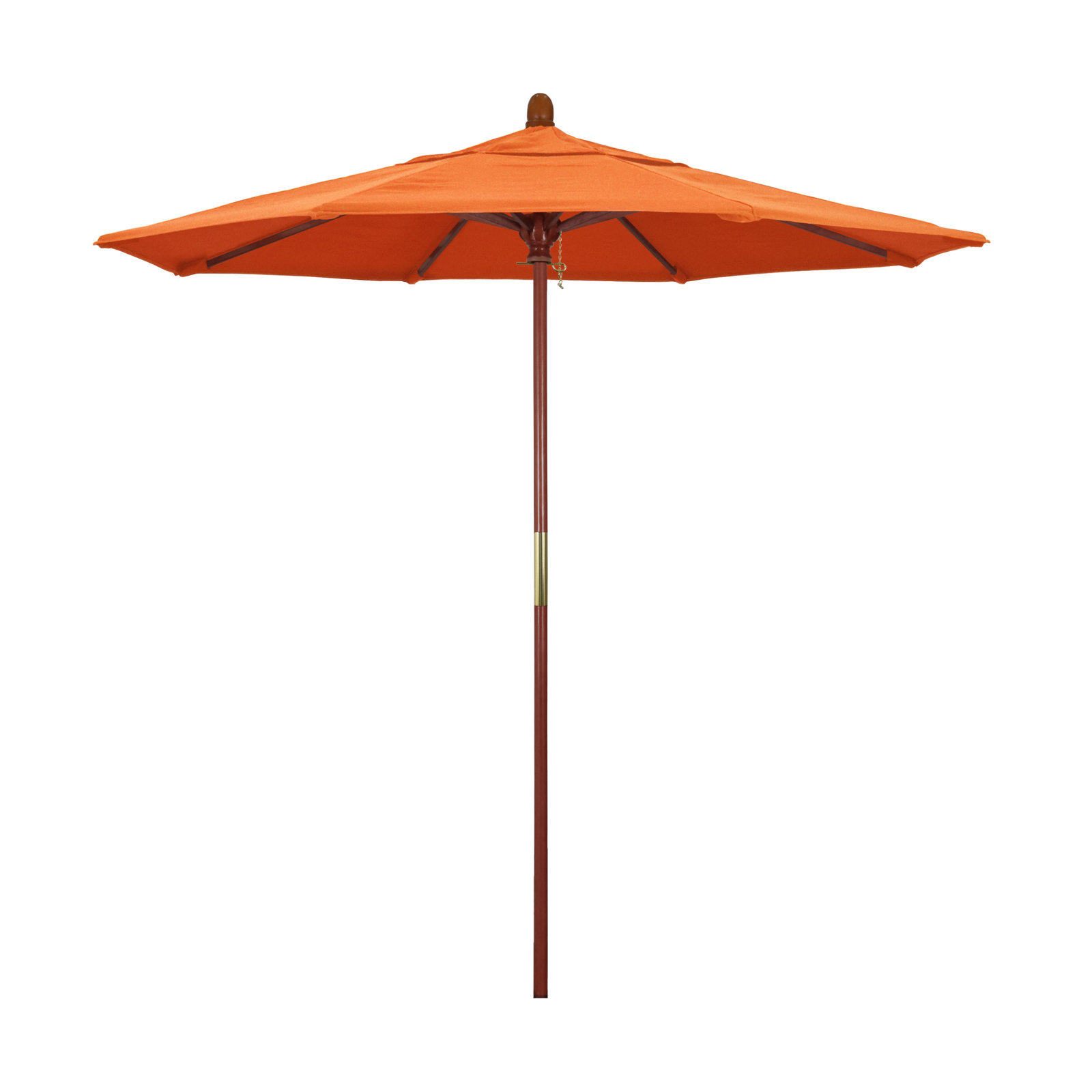 Manford 90'' Sunbrella® Outdoor Umbrella, Canvas Tangerine Sunbrella® Canvas
