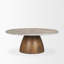 Table basse ronde en marbre véritable 42 po Mellonia