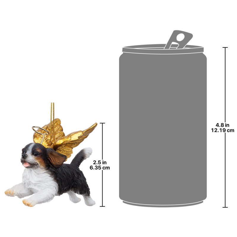 Ornement en forme d'ange pour chien «Honor the Pooch Cavalier Holiday»