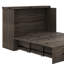 Grand lit escamotable, armoire-lit escamotable avec station de charge USB et tiroir de rangement-945586074