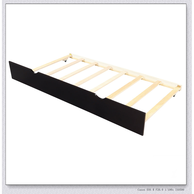 Lit plate-forme avec lit gigogne, Espresso