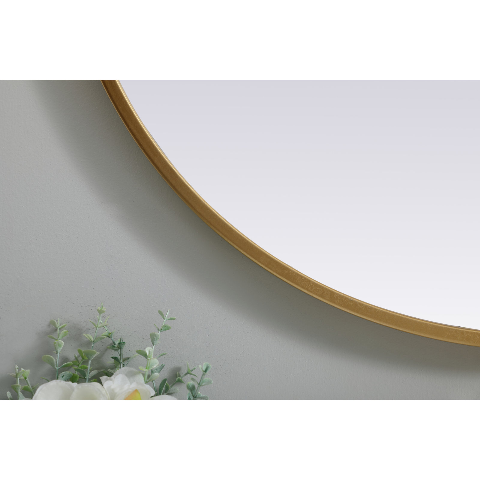 Sabine Metal Pill Wall Mirror, Brass, 30" x 24"