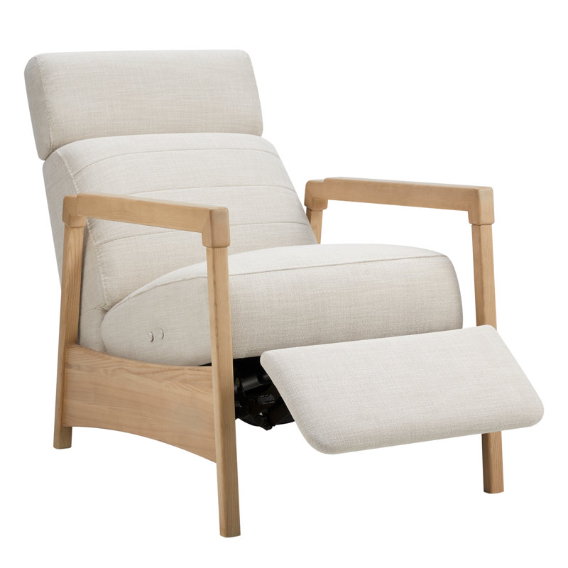 Fauteuil inclinable électrique Amada, Tissage performant en lin Effie