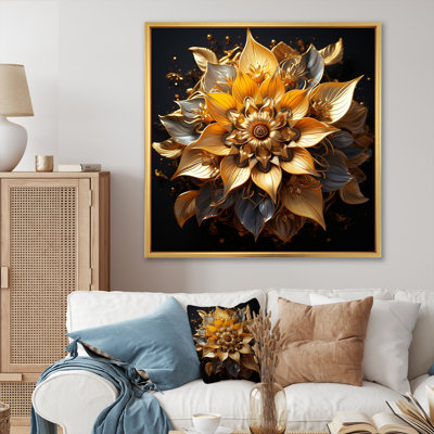 Mandala doré cercles dorés III - Boho Mandala