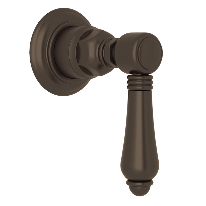 Country Bath Trim For Volume Control And Diverter, Tuscan Brass
