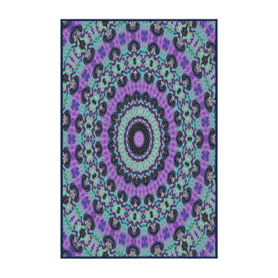 Tapis bleu/rose à tisser électrique