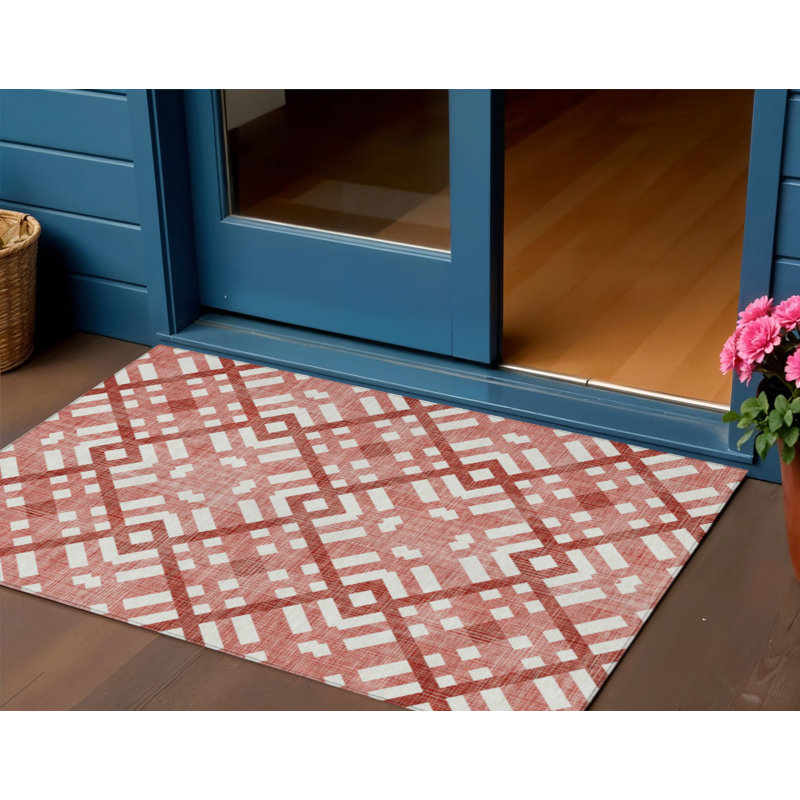 Tapis intérieur / extérieur ivoire lavable 3 pi x 5 pi