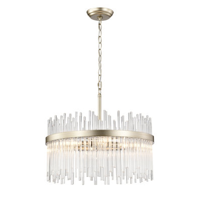 Lustre 5 lumières Iola Champagne