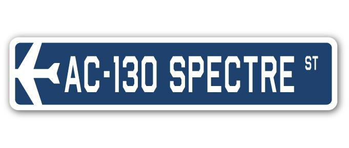 Plaque de rue Andress AC-130 Spectre Air Force, H 6 po x l 24 po x P 1 po