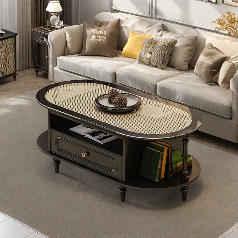 Table basse de style rétro américain