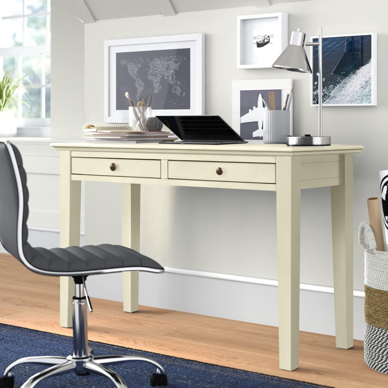 Bureau Barna avec prises intégrées, Crème antique